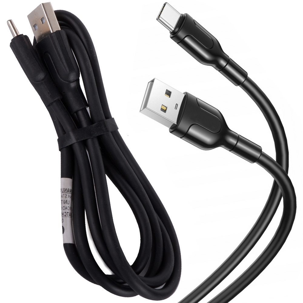 Įkrovimo laidas usb-c 2,1a, 0,9 m