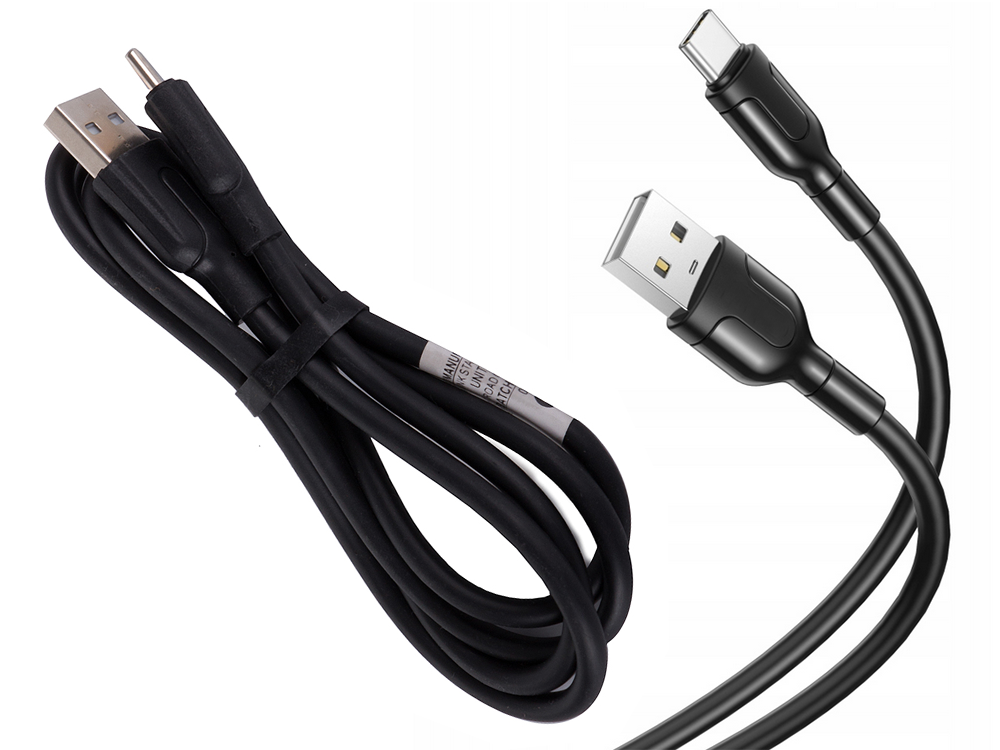 Įkrovimo laidas usb-c 2,1a, 0,9 m