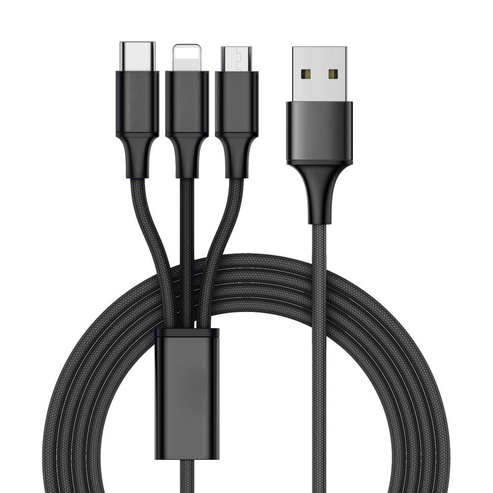 Usb laidas 3 viename telefonui 1,2 m