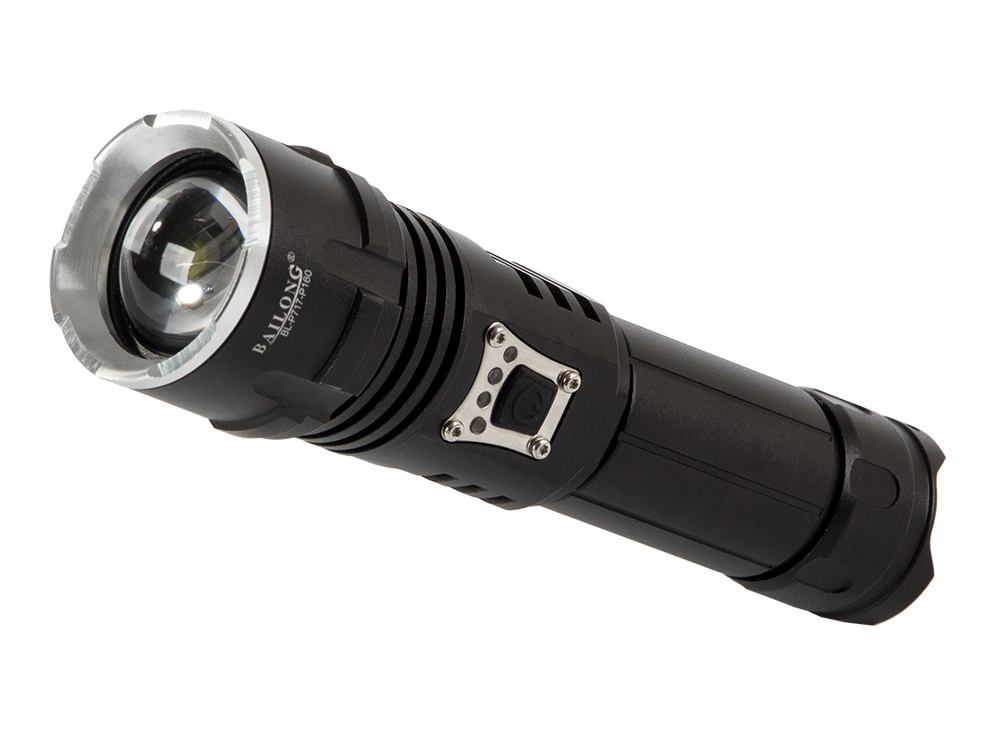 Taktinis prožektorius bailong p717, cree xhp160, 1000 m