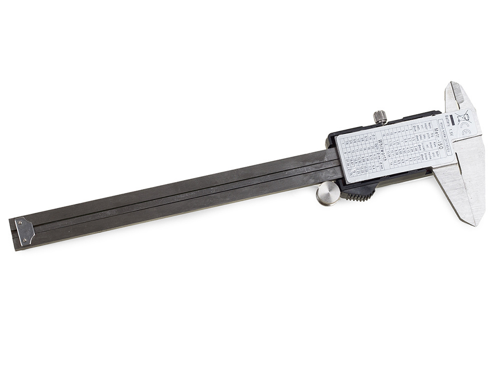 Elektroninis skaitmeninis slankmatis 150 mm su lcd ekranu
