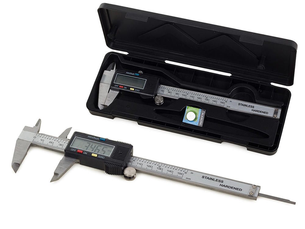Elektroninis skaitmeninis slankmatis 150 mm su lcd ekranu
