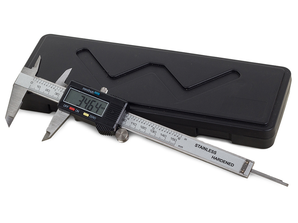 Elektroninis skaitmeninis slankmatis 150 mm su lcd ekranu