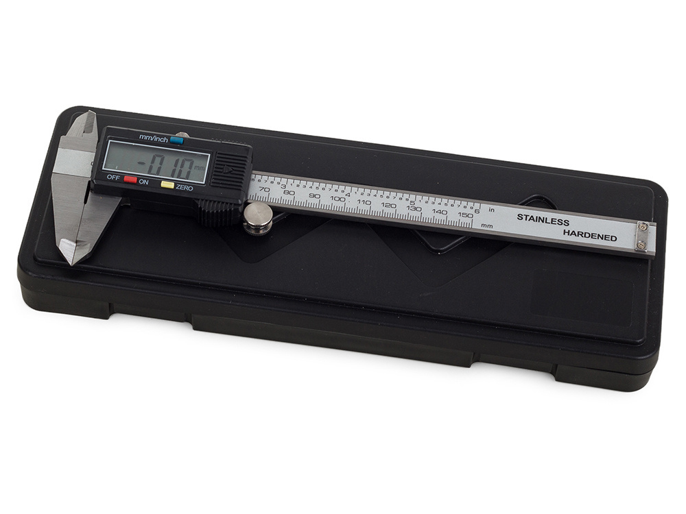 Elektroninis skaitmeninis slankmatis 150 mm su lcd ekranu