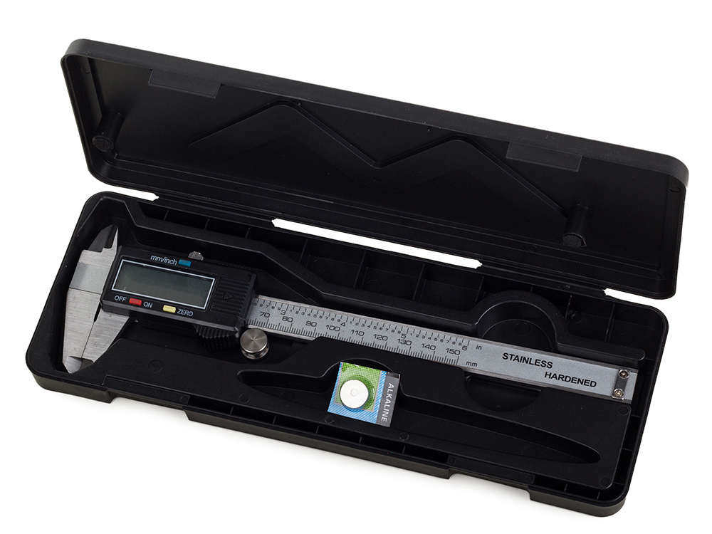 Elektroninis skaitmeninis slankmatis 150 mm su lcd ekranu