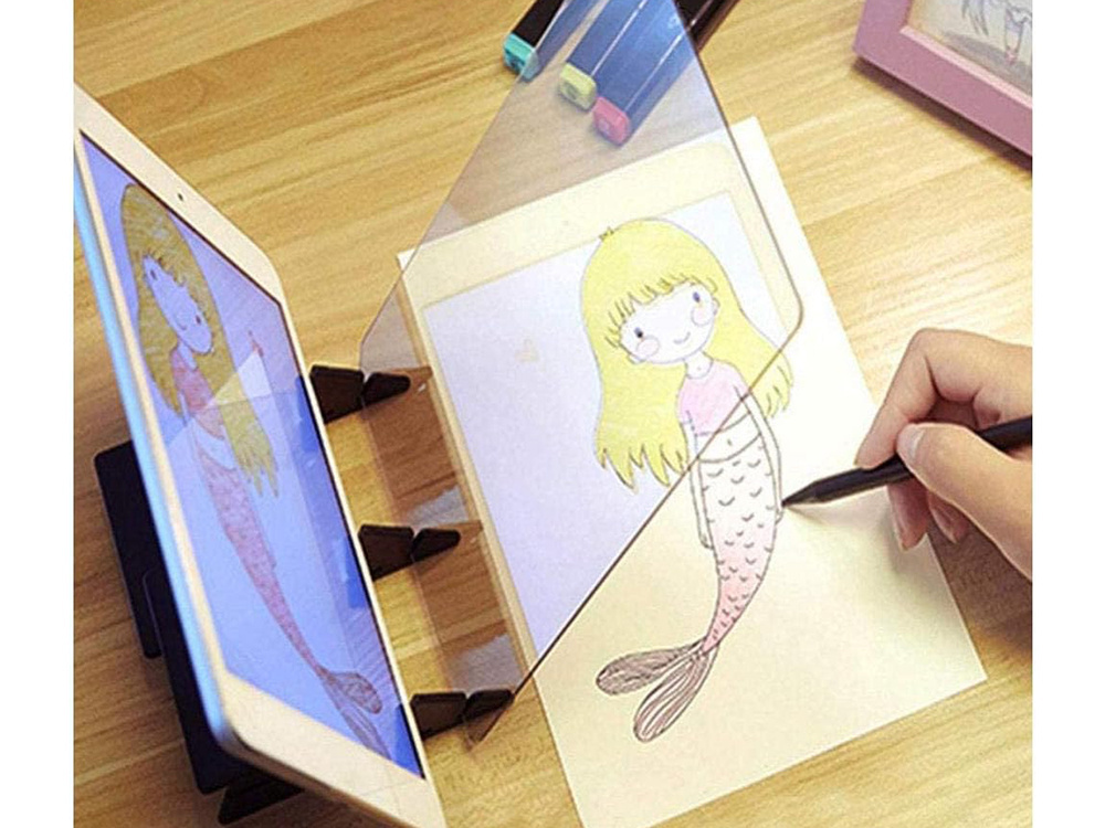Piešimo projektorius su a5 formato ekranu