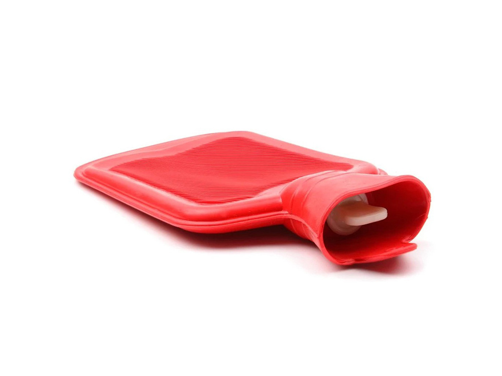 Guminis termoforas 2 l, raudonas, 34x19 cm