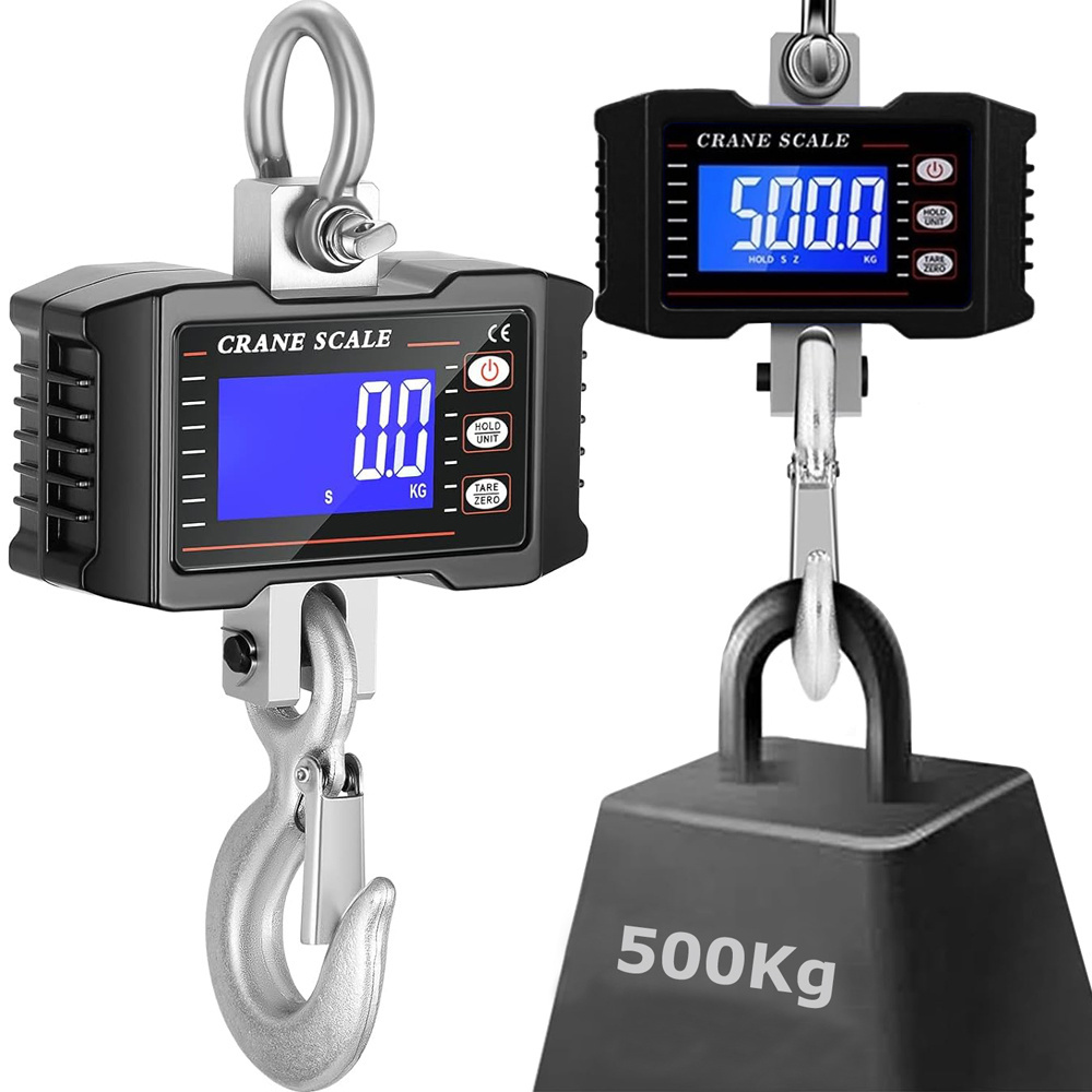 Svarstyklės 500 kg su lcd ekranu ir akumuliatoriumi