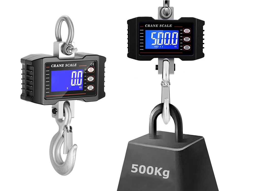 Svarstyklės 500 kg su lcd ekranu ir akumuliatoriumi 1