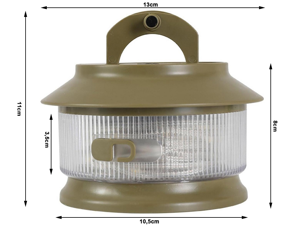 Led girlianda kempingui su baterija, 20m