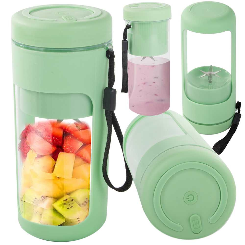 Nešiojamas usb smulkintuvas intex, 450 ml, žalias