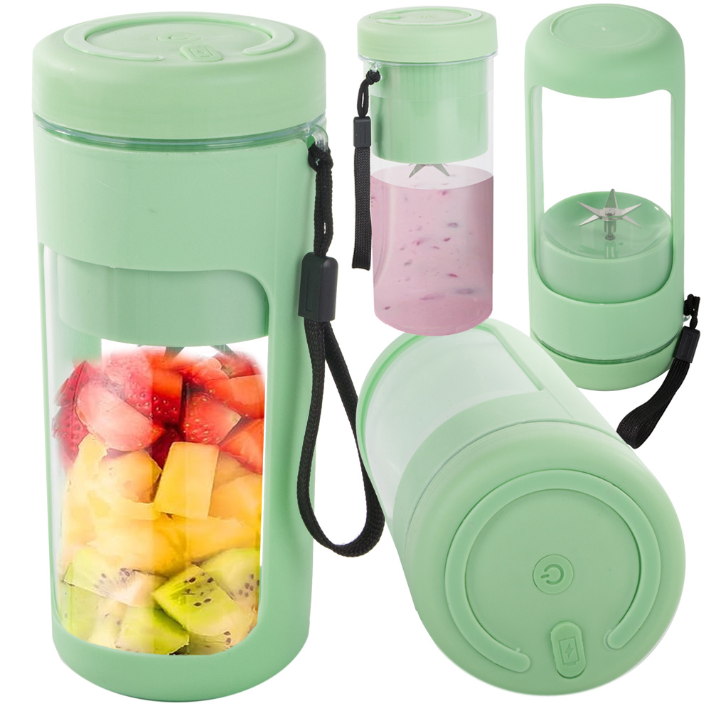 Nešiojamas usb smulkintuvas intex, 450 ml, žalias