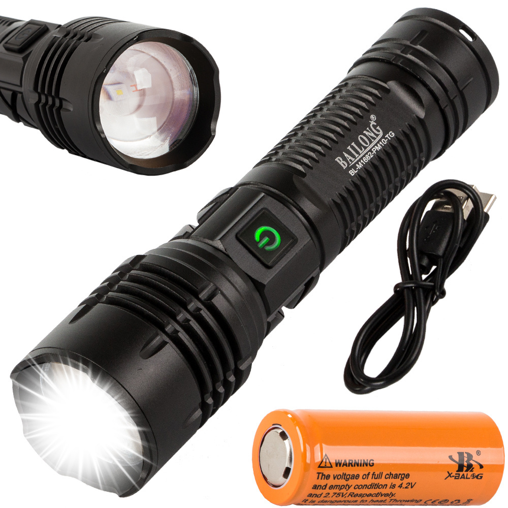 Žibintuvėlis bailong m1682 su led cree pm10-tg