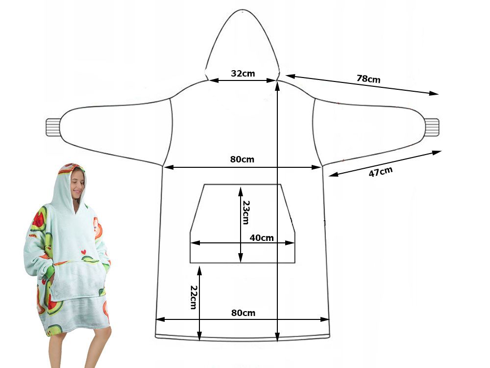 Šiltas oversize pledas
