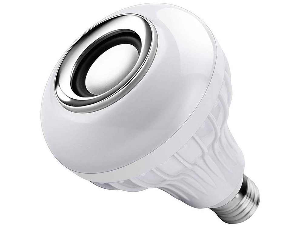 Led lemputė rgb su bluetooth garsiakalbiu ir nuotoliniu valdymu