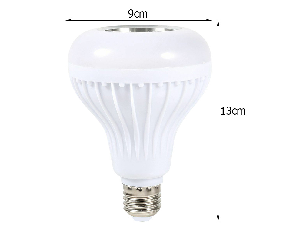 Led lemputė rgb su bluetooth garsiakalbiu ir nuotoliniu valdymu