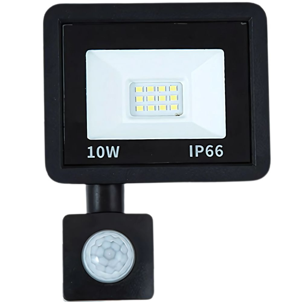 Led prožektorius su judesio ir sutemų jutikliu 10w 6000k