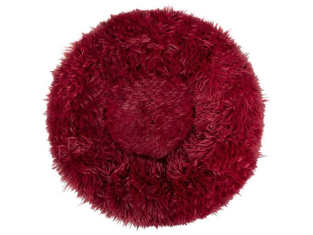 Plušinis guolis šunims ir katėms, 100 cm, bordo