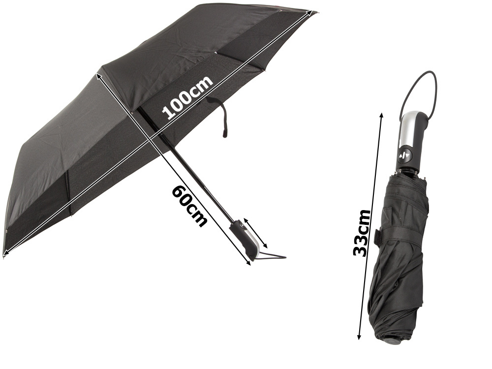 Automatinis skėtis su juodu dėklu, 60 cm