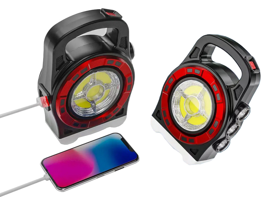 Nešiojama saulės lempa su led ir akumuliatoriumi hb-6678c