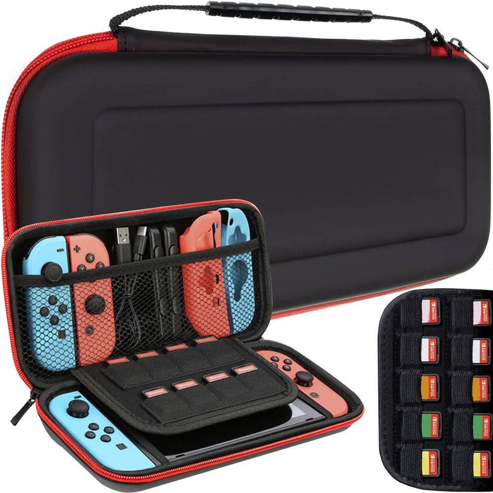 Nintendo switch apsauginis dėklas su vieta 10 žaidimų