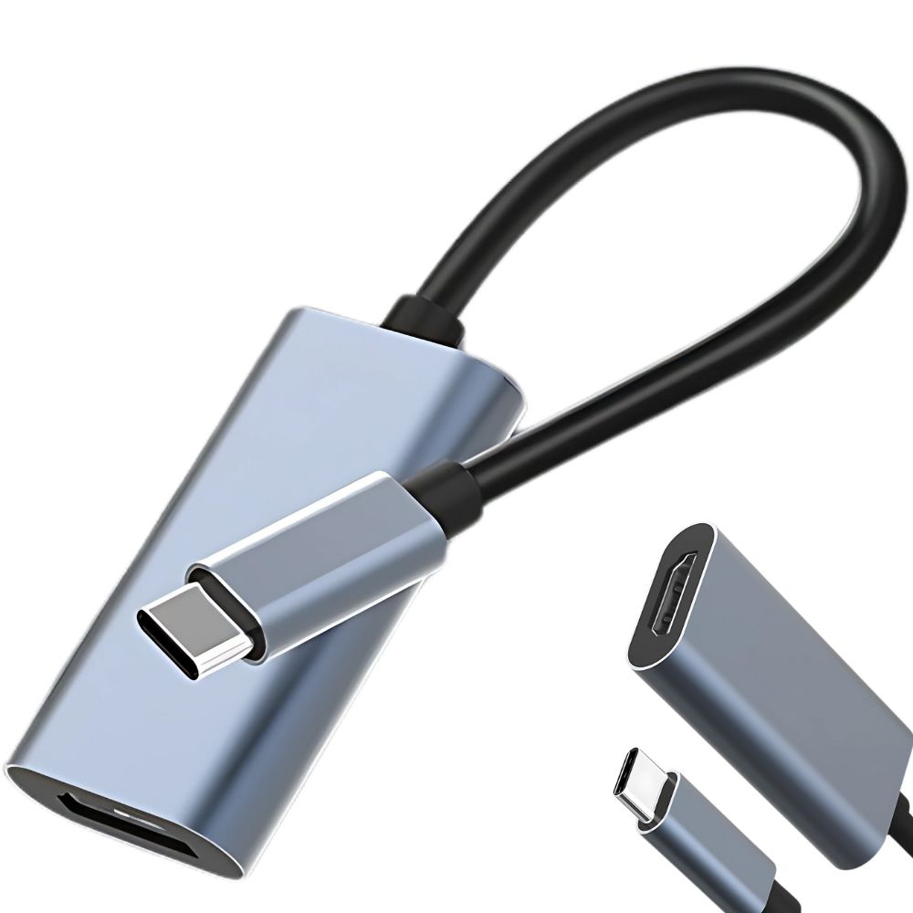 Usb-c į hdmi adapteris 4k 60hz, 18cm