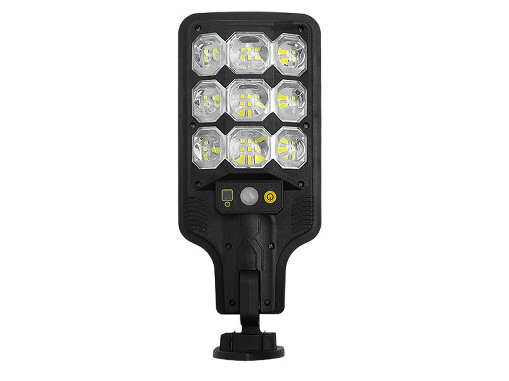 Saulės lempa su judesio ir šviesos jutikliais hs-8037-a, 63 led