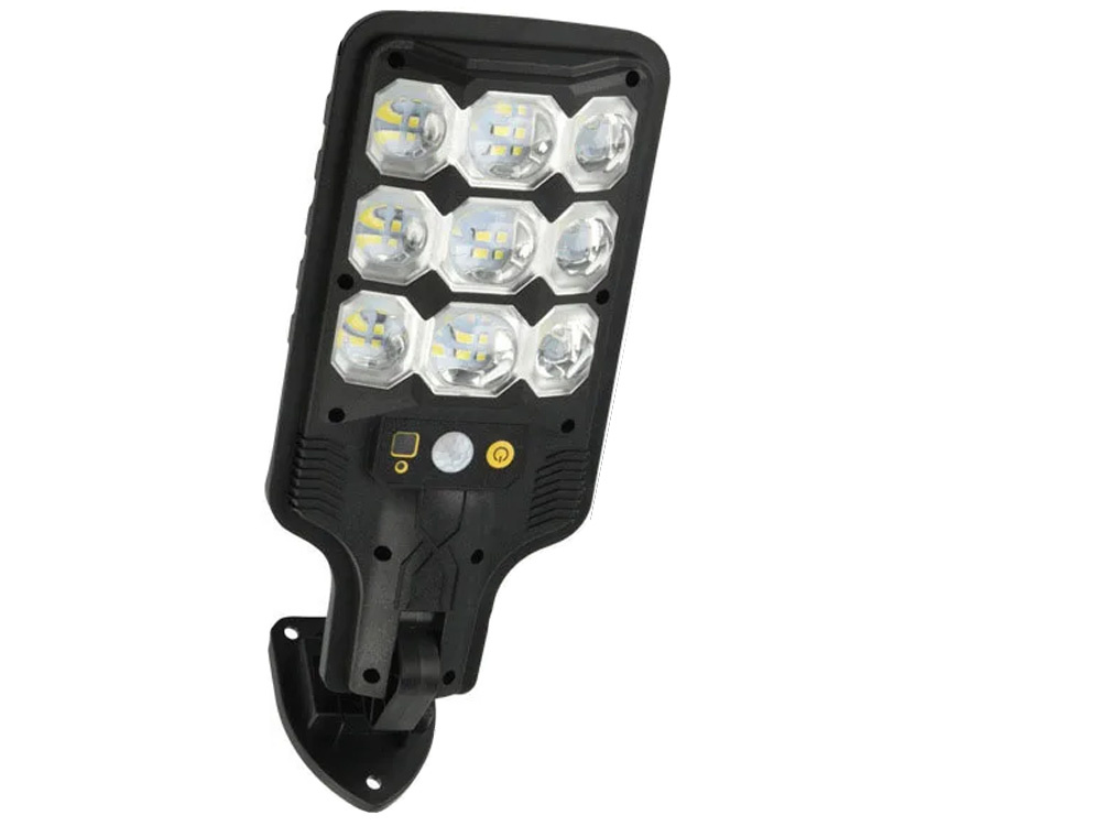 Saulės lempa su judesio ir šviesos jutikliais hs-8037-a, 63 led