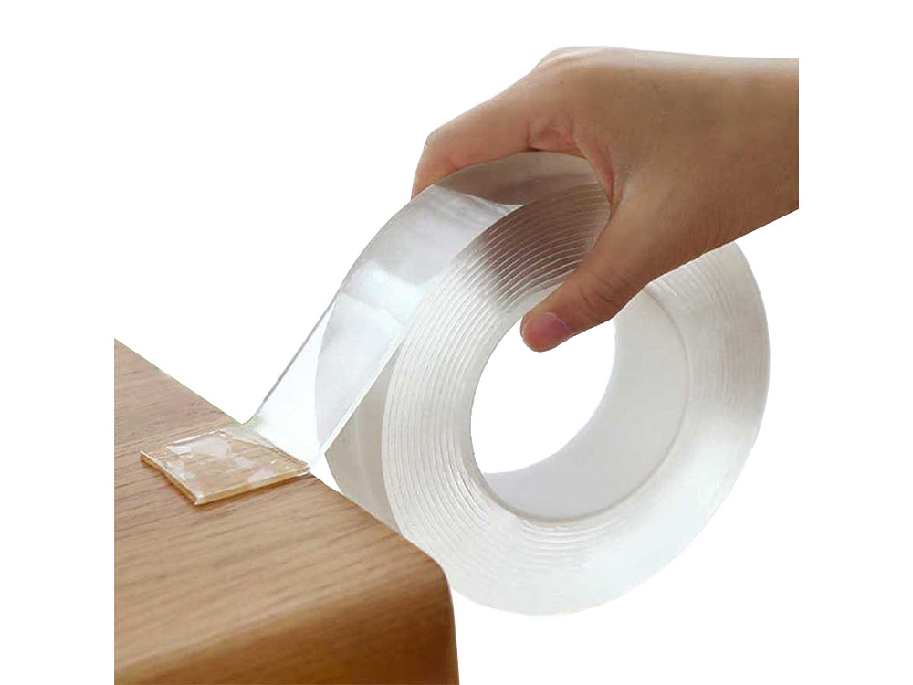 Dvipusė permatoma juosta nano pu, 5 m