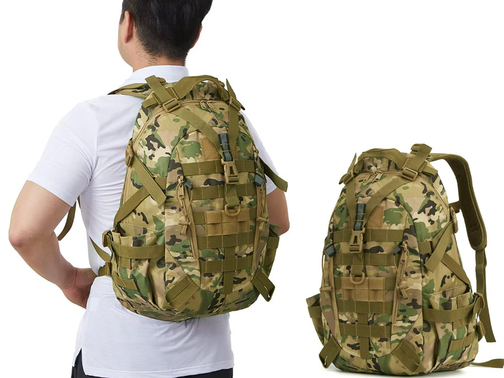 Taktinė kuprinė 30l, vandeniui atspari, camo