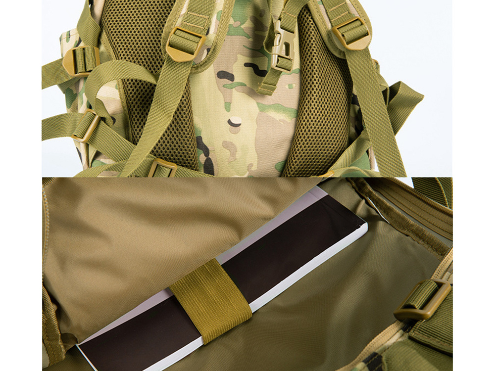 Taktinė kuprinė 30l, vandeniui atspari, camo