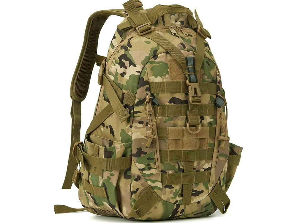 Taktinė kuprinė 30l, vandeniui atspari, camo