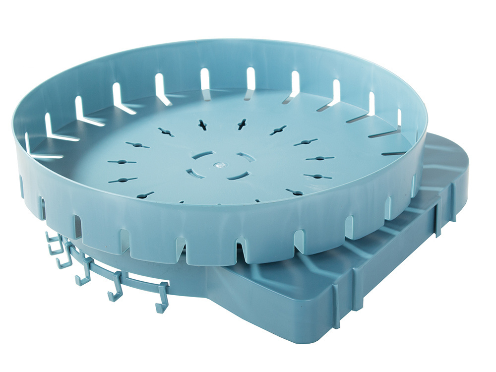 Plastikinė sukamoji lentyna virtuvei ir voniai, 26 cm