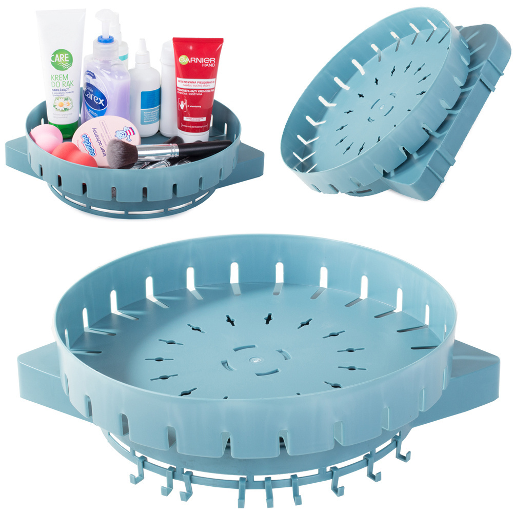 Plastikinė sukamoji lentyna virtuvei ir voniai, 26 cm