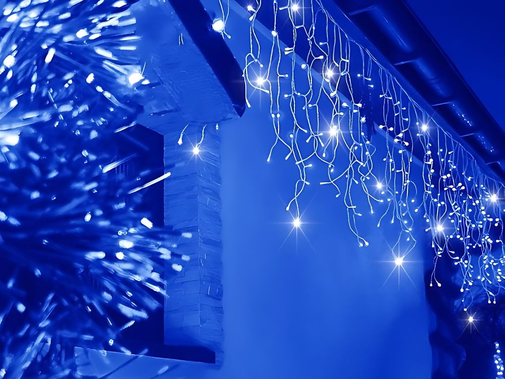 Girlianda 300 led šaltai balta, ip44