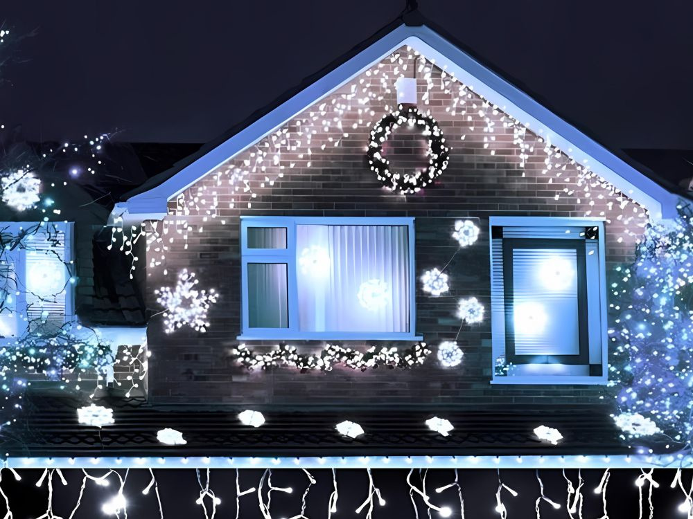 Girlianda 300 led šaltai balta, ip44