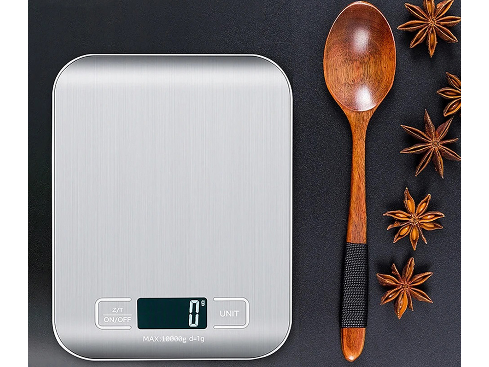 Virtuvinės svarstyklės su lcd ekranu 5kg/1g
