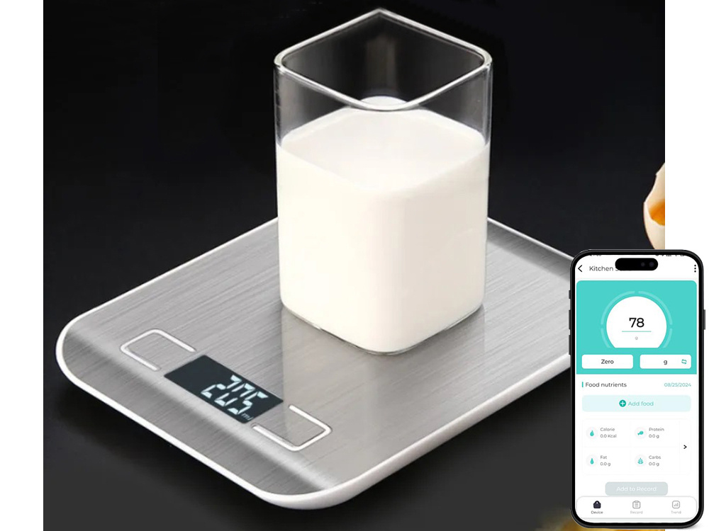 Virtuvinės svarstyklės su lcd ekranu 5kg/1g