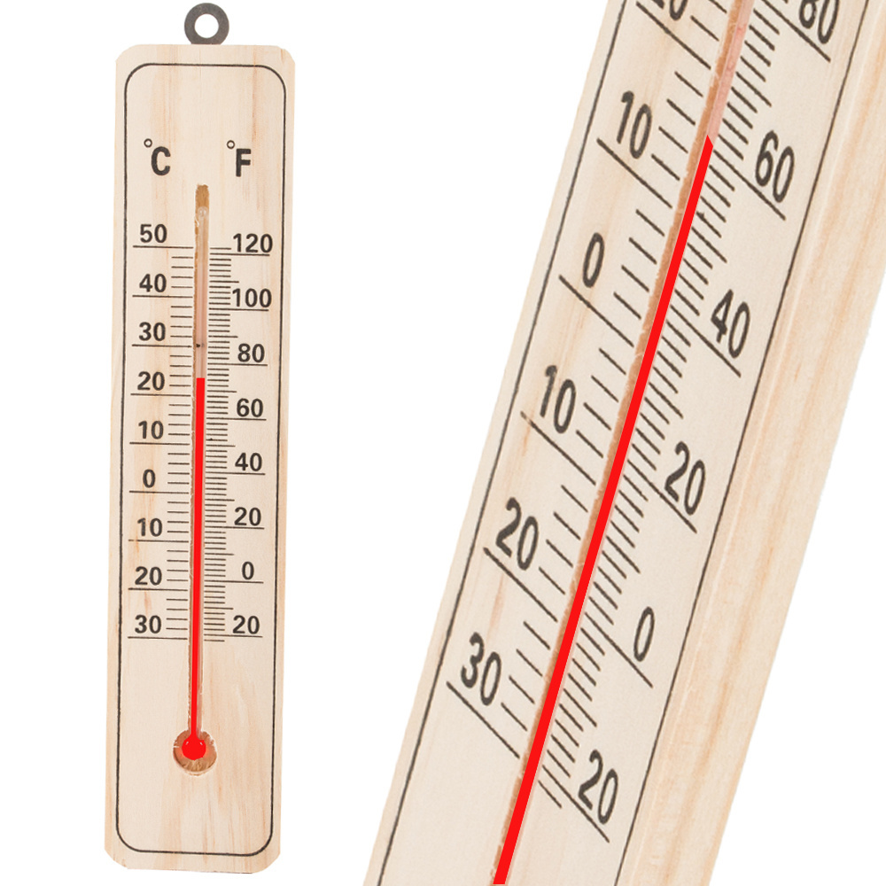 Medinis termometras vidaus ir lauko naudojimui, 22 cm