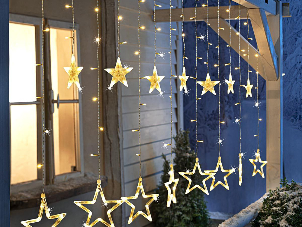 Kalėdinė girlianda 138 led šiltai balta