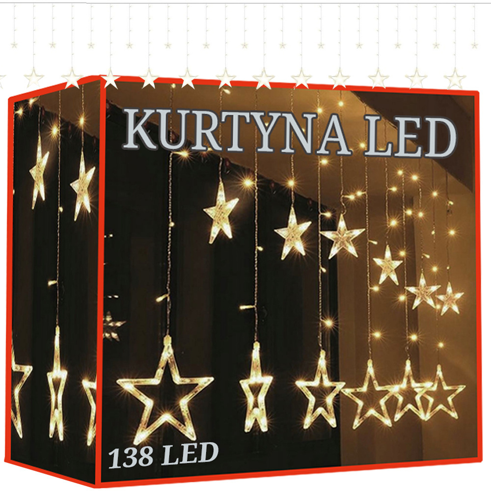 Kalėdinė girlianda 138 led šiltai balta