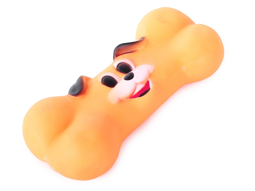 Guminis šuns žaislas kramtukas kaulas 17 cm 3