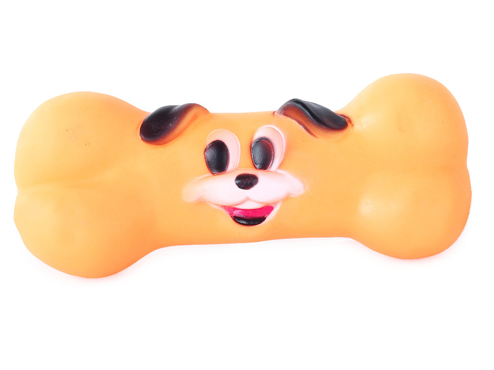 Guminis šuns žaislas kramtukas kaulas 17 cm 1