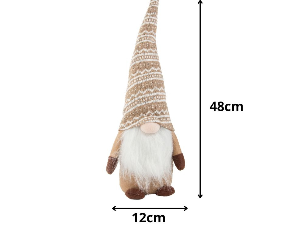 Kalėdinis nykštukas su barzda 48 cm