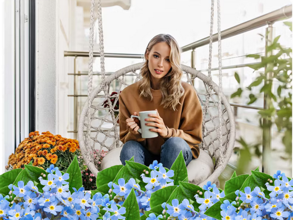 Krėslas hamakas 80 cm boho stilius
