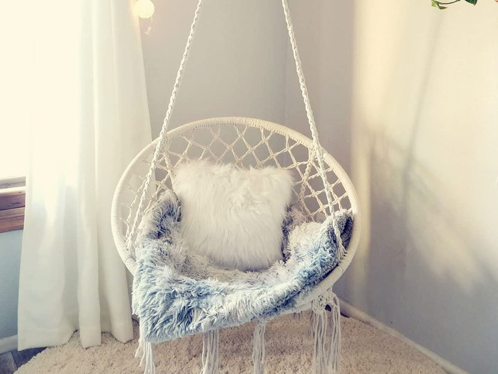 Krėslas hamakas 80 cm boho stilius