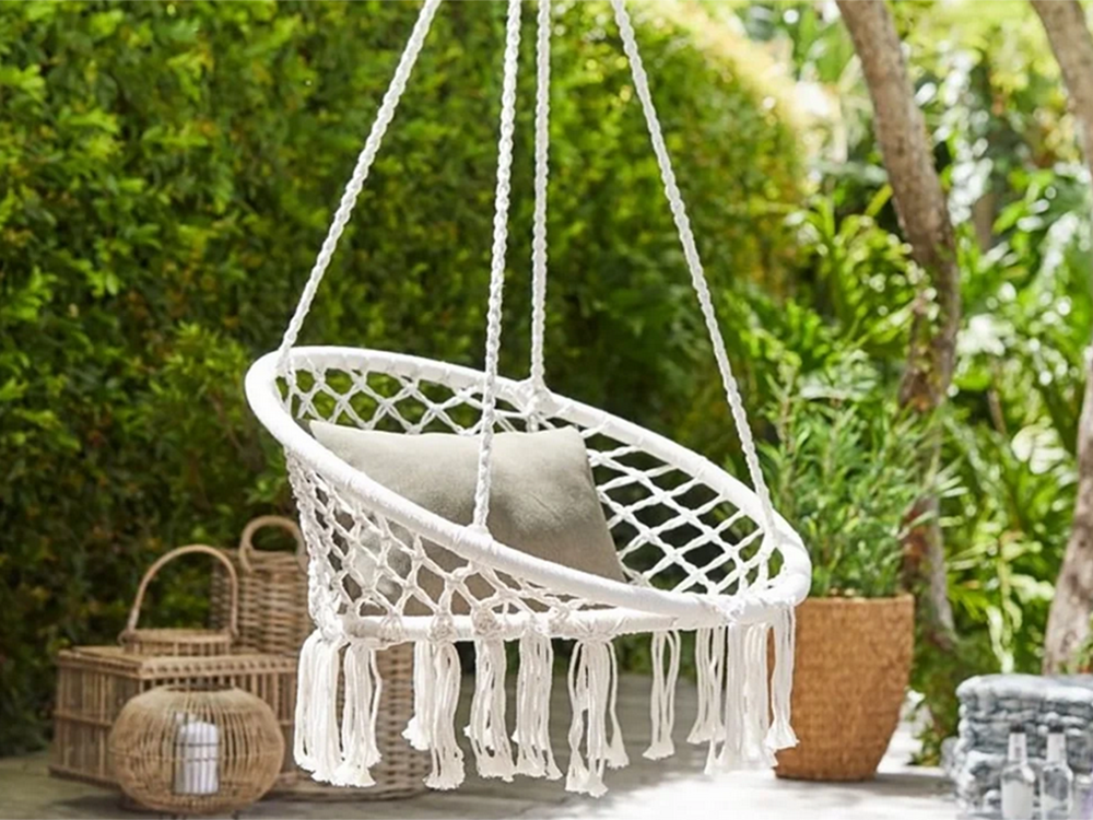 Krėslas hamakas 80 cm boho stilius