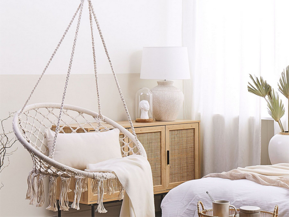 Krėslas hamakas 80 cm boho stilius