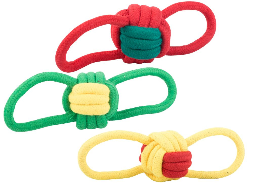 Šuns žaislas su rankena 19 cm