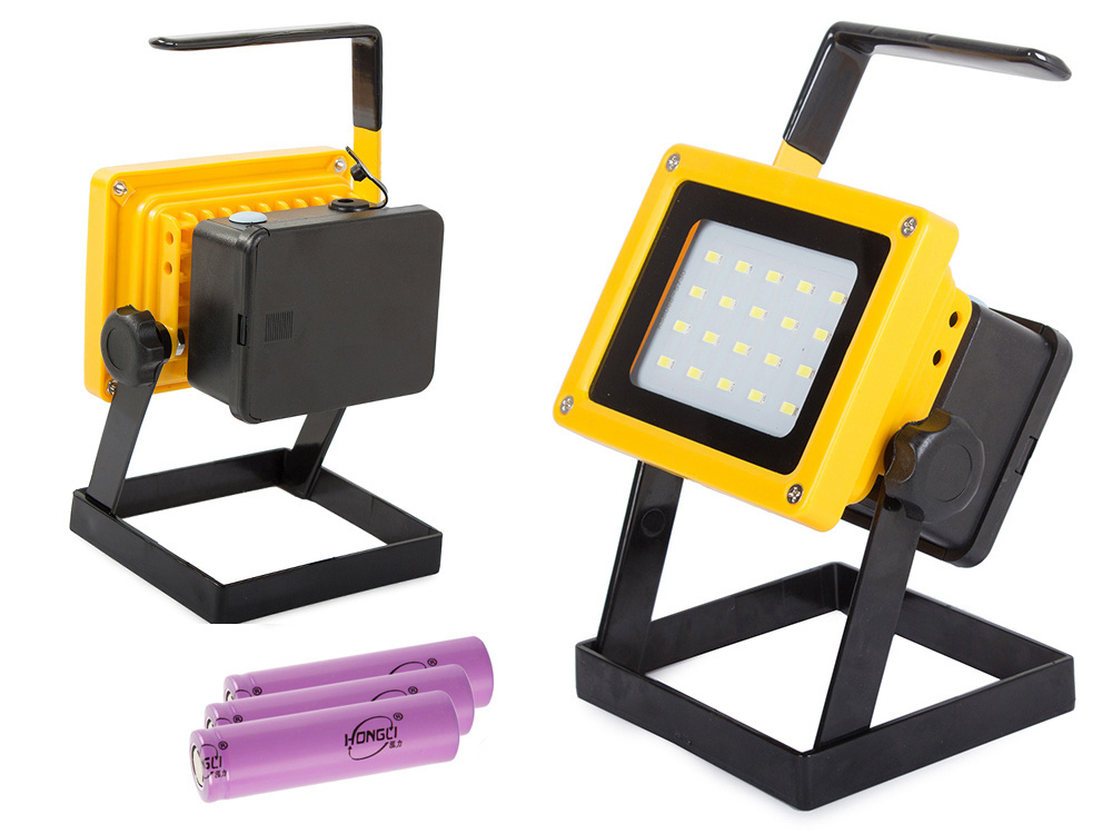 Led halogeninis prožektorius 100w su įkraunama baterija